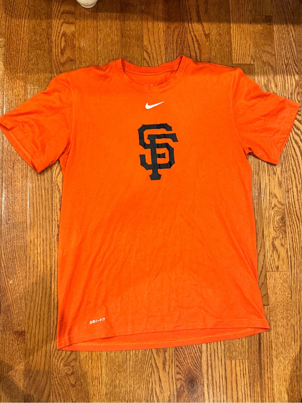 Nike MLB San Francisco Giants Graphic T-Shirt Orange Athletic Cut | Medium